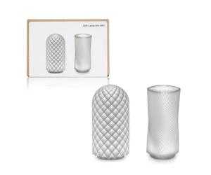 Makerworld MH001 3D Printed LED Lamp Creative Model Components LED Warm Light 3D Printer DIY Compatible with Bambu Lab P1P/P1S,A1/A1 Mini,X1/X1C/X1E 3D Printers-Prints NOT included