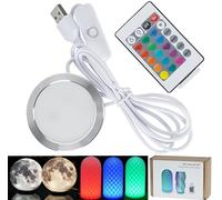 Makerworld RGB LED Lamp Kit 001 for Bambu Lab Multicolor Button Battery 3D Printing DIY Hardware Model Replacement Parts 5V USB Powered