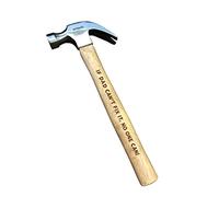 MakeThisMine Custom Print Hammer/Mallet Personalised with Name of Your Choice and Engrave Any Messages Ideal Gift for Lovedones Father's Day Birthday(16oz Claw Hammer with Wooden Shaft)