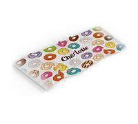 MakeThisMine Personalised Children’s Kids Custom Name Beach Bath Towel - 50 x 100 cm - Donuts
