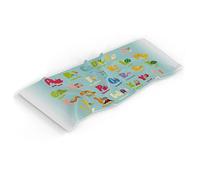 MakeThisMine Personalised Children’s Kids Educational Custom Name Beach Bath Towel - 50 x 100 cm - Object Alphabet