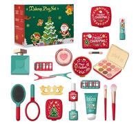 Makeup Advent Calendar 2025 Festive Surprise Pretend Makeup Toys 25Pcs Fun Full Kit Advent Calendar for Girls, No Smear - Girls