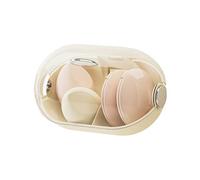 Makeup and Vanity Wall Shelves | Transparent Case with Dust Cover | With Compartments Transparent Lid Organizer Beauty - For Skin Care Products Hair Makeup Brushes