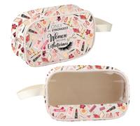 Makeup Artist Gifts Only The Strongest Women Become Estheticians Makeup Bag Esthetician Inspired Gifts for Women Cosmetic Bag (Esthetician Clear Bag-UK)