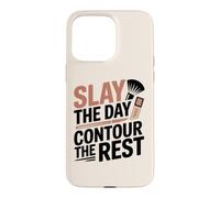 Makeup Artist Slay The Day Contour Cosmetologist Humor Case for iPhone 15 Pro Max