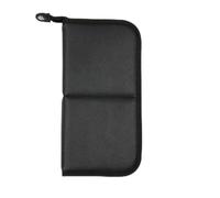 Makeup Bag 23 Slots Foldable Brush Storage Case Large Capacity Travel Organiser for Artists Black Cloth Pouch