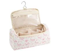 Makeup Bag, 32x16.5x16.5cm Portable Cotton Polyester Hair Tool Bag, Travel, Brush, Straightener, Curler, Cosmetics, Jewelry, Bathroom, Gym, Road Trip