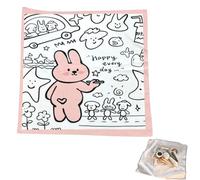 Makeup Bag Cloth - Adhesive Cosmetic Pouch Wrap - Folding Cosmetic Bag Wrap, Multi-Purpose Lens Protective Cloth Lay Flat for Electronics, Camera, D, Refer to description, Unisex