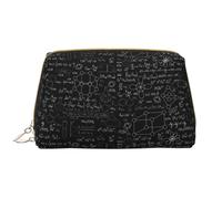 Makeup Bag, Cosmetic Bags Travel Toiletry Bag for Women, Chemistry Formulas Cute Leather Large Capacity Makeup Bag Organizer, Water-Resistant Makeup Pouch Toiletry Bag for Women