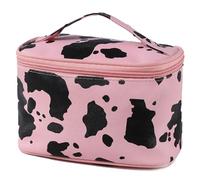 Makeup Bag Cow Pattern Cosmetic Portable Travel Thickened Waterproof Storage Can Store Skin Care Product Toiletries