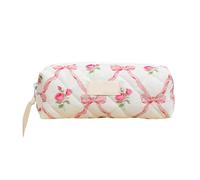 Makeup Bag Cute - T 25.5 x 17 x 17 cm Flower Makeup Bags | Large Capacity Floral Makeup Bag Quilted Bag Floral Makeup Bag | Multifunctional, Pink, Octagon style, See description
