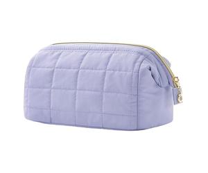 Makeup Bag - Down Silk Cotton 9.06x5.91x4.53in Quilted Cosmetic Organizer, Lightweight Travel Toiletry Pouch, Durable Storage Accessory | Portable Beauty Holder for Home Office Trips