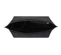 Makeup Bag Felt Insert Bag Fits for Handbag Liner Bag Felt Cloth Makeup Bag Support Travel Portable Insert Purse Organizer Make Up Bag(Black,M)