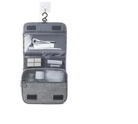 Makeup Bag Foldable Toiletry Bag Organizer Hanging Storage Bag Bathroom Makeup Bag Case Travel Dry and Wet Separation Cosmetic Bag Make Up Bag(Grey)