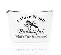 Makeup Bag for Hairdresser Graduation Gifts for Friend Birthday Gifts for Hair Stylist Appreciation Gifts for Women Hairdresser Retirement Gifts for Barbers Hairstylist Hair Dresser Cosmetic Pouch