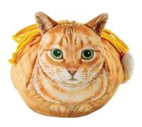 Makeup Bag for Ladies Travel Drawstring Pocket Cute Cat Makeup Bag Cat Lover Portable Gift Bag(D)