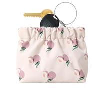 Makeup Bag for Purse - Toiletry Wallet Accessories with Flower Pattern,Small Cosmetic Bags, Toiletry Bag for Purse, Waterproof, Elastic Design for Travel, Daily Life, Holds