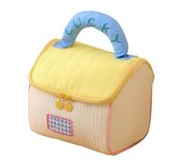 Makeup Bag for Travel Portable Toiletry Pouch House-Shaped Cosmetic Organizer Lightweight Waterproof Design Multipurpose Storage Ideal for Business Trips Home Things, 7.09x7.09x5.91in