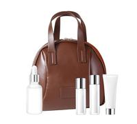 Makeup Bag for Travel, Storage Box in Shell Shape, Large Cosmetic Bag, for Use in Home, Hotel, Camping, Business Trips, Daily Commute, Gym and, brown, see description, See description