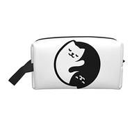 Makeup Bag for Women Teen Girls Large Capacity Travel Cosmetic Bag Makeup Organizer Bag Big Cute Makeup Bag Travel Cute Black White Cat