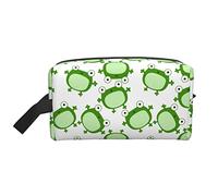 Makeup Bag for Women Teen Girls Large Capacity Travel Cosmetic Bag Makeup Organizer Bag Big Cute Makeup Bag Travel Kawaii Frog Pattern