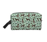 Makeup Bag,German Shorthaired Pointer Hiking Travel Cosmetic Bag Toiletry Bag Portable Makeup Pouch Organizer
