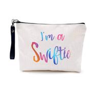 Makeup Bag | Homiladi 1Pcs Music Bag for Swifties, Themed Cosmetic Bag with Secure Zip Closure | Cute & Portable Toiletry Pouch for Travel, Multi-Use Small Makeup & Pencil Case