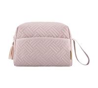 Makeup Bag, Large Capacity Makeup Bag - Makeup Cosmetic Bags,Waterproof Cosmetic Bags with Eye Shadow Shoulder Strap,Eyebrow Pencil, Pink And White, riferimento alla descrizione, Please refer to