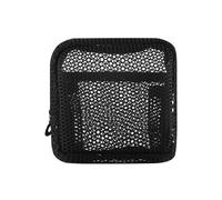 Makeup Bag Mesh Mesh Tofu Bag Multi-Purpose Ultra-Light Grid Miscellaneous Storage Pouch Large Capacity Colorful Mini Portable Small Cosmetic Lipstick(Black)