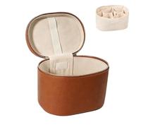 Makeup Bag Organizer - 20x16x12 cm PU Leather Travel Toiletry Case Dividers | Waterproof interior vanity case with a removable divider for custom storage. Holds brushes and creams for travel, home