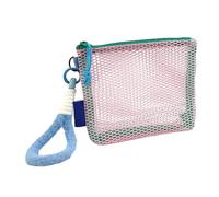 Makeup Bag Organizer, Clear Cosmetic Case, Aesthetic Net Pocket Pouch with Lightweight Build, Beauty Storage System with Smart Design, Smooth Travel Companion Aid, Accessory for Women Girls