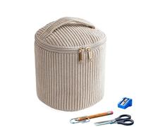 Makeup Bag Organizer Corduroy Large Capacity Pencil Pouch