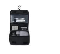 Makeup Bag Oxford Fabric Men Portable Storage Bag Toiletries Organizer Women Cosmetic Bag Waterproof Hanging Travel Wash Pouch Make Up Bag(Black)