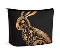 Makeup Bag Portable Cosmetic Bag Large Capacity Travel Makeup Bag Storage Bag Polar Bear in The Snow Printed Toiletry Bag Suitable for Women And Girls, Rabbit Icon, One Size