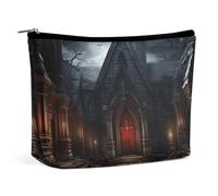 Makeup Bag Portable Cosmetic Bag Old Crypt Toiletry Bag Makeup Organizer Case Large Capacity Zipper Pouch Travel Toiletry Pouch for Women Men