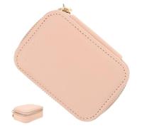 Makeup Bag Pu Pink with Mirror for Travel and Short Trips