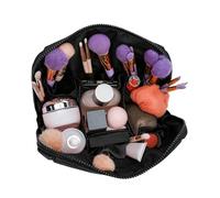 Makeup Bag - Quilted Cosmetic Storage | 20x10x12cm Makeup Case with Multi Function Storage, Lazy Drawstring with Lightweight, Toiletry Organizer and Accessory, Cosmetic Organizer Bag for Girlfriend