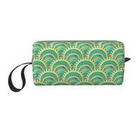 Makeup Bag,Receive Bag Travel Cosmetic Bag Toiletry Bag Portable Makeup Pouch Organizer,Modern Art Deco Watercolor