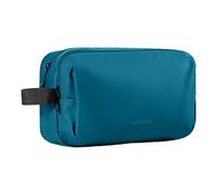 Makeup Bag - Spacious Cosmetic Holder, Waterproof Material, Slim, Flat Design, Travel Toiletries for Skincare Accessories, Portable Packaging Case, Luggage, Beauty-On, Blue, Siehe