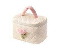 Makeup Bag, Suitcase Organizer Bags Set 3 pcs Multicolor Travel Cosmetic(Beige Bucket Bag)