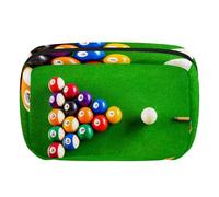 Makeup Bag Travel Cosmetic Bag for Women, Large Capacity Makeup Organizer Case Wide-Open Pouch Purse, Toiletries Accessories Brushes, Billiard Pyramid