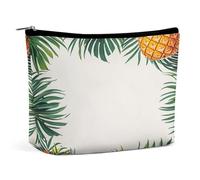 Makeup Bag Travel Cosmetic Bag Portable White Floral Chinoiserie Toiletry Bag Large Capacity Zipper Pouch Makeup Organizer Case Waterproof Toiletry Pouch for Women Men, Tropical island style, One Size