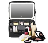 Makeup Bag - Travel Makeup Bag, Travel Cosmetic Organizer Case | Large Capacity Beauty Organizer, Waterproof Makeup Storage Pouch, Portable Makeup Organizer for Cosmetics, Brushes, Women