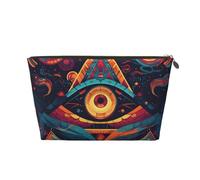 Makeup Bag Travel Toiletry Bag, Magic Array Eyes Large Capacity Cosmetic Bag for Women Girlfriend Toiletries Accessories