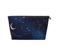 Makeup Bag Travel Toiletry Bag, Pastel Celestial Stars Moons Galactic Large Capacity Cosmetic Bag for Women Girlfriend Toiletries Accessories