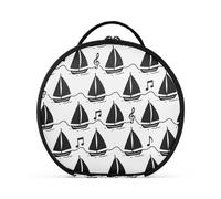 Makeup Bag Vertical Free-Standing Stylish Cosmetic Bags with Zipper with Adjustable dividers 11 in