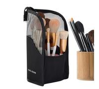 Makeup Bag | Waterproof with Multiple Compartments, Compact Travel Beauty Case | For Toothpaste Travel Home Camping Floor Wash Basin Luggage Beauty Men Women, Black, Please refer to the