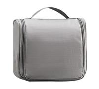 Makeup Bag with Compartments, Portable Cosmetic Organizer, 7.48 x 7.09 x 2.36in Water-Resistant Design, Multi-Use Pouch, Travel Makeup Train Case for Travel, Jewelry Storage, Grey, Se référer au