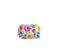 Makeup Bag with Folk Designs, Beauty Pouch Kit Easy to Carry in a Suitcase or Travel bag, Quick Hand Wash, Gift Souvenir from Poland, Lowicz White, S, Ela