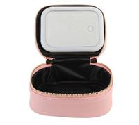 Makeup Bag with LED Mirror, Portable Makeup Case for Women, Travel Cosmetic Organizer, 3 Adjustable Brightness Cosmetic Bag Portable, Travel Makeup Organizer